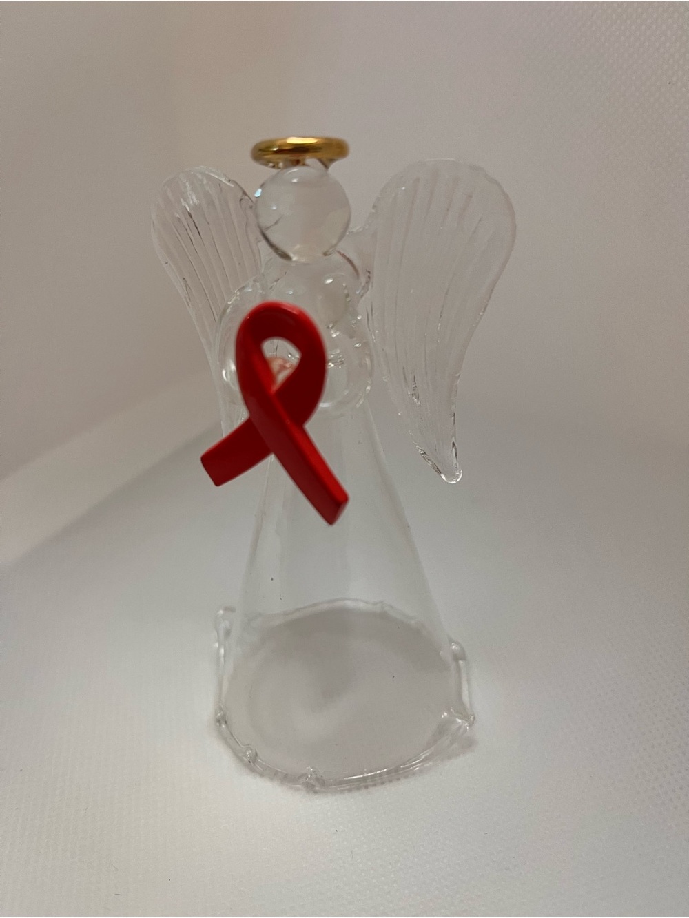Hand Blown Glass Angel Figurine - Picture 2 of 8